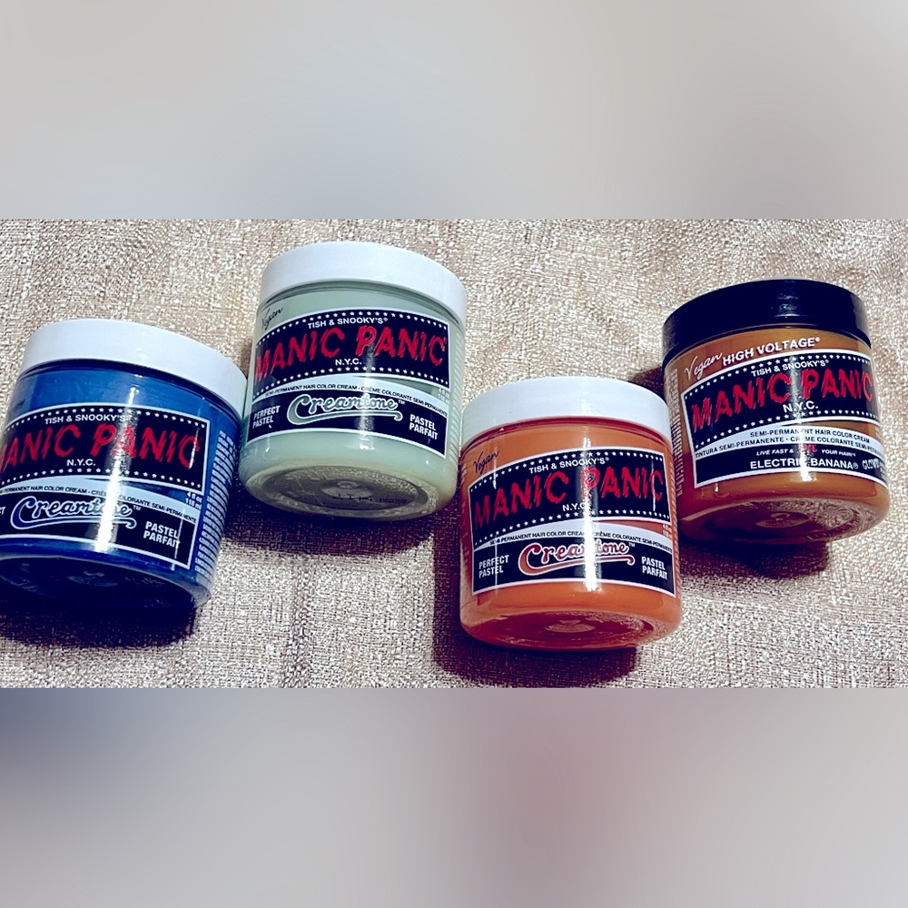 LOT - Manic Panic Bundle - 4 Jars of Hair Dye